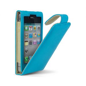 Чехол Cygnett Lavish Ultra-Soft Leather Case Turquoise for iPhone 4 (CY0091CPLAV)